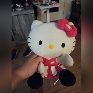 Hello Kitty Plush in Red and White Outfit